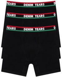 DENIM TEARS - Logo-Detail Boxers (Set Of Three) - Lyst