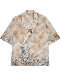 Pierre Louis Mascia - Floral-Print Wrap Shirt - Lyst