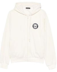 Emporio Armani - Sudadera con capucha y logo bordado - Lyst