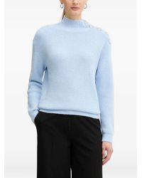 Morgan - Heart Button Sweater - Lyst