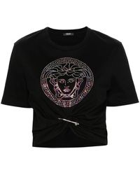 Versace - Crystal Medusa T-shirt - Lyst