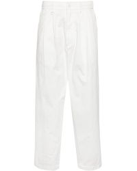 Chocoolate - Pleat-detail Cotton Trousers - Lyst