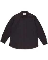 Sacai - Pleat-detail Button-up Shirt - Lyst
