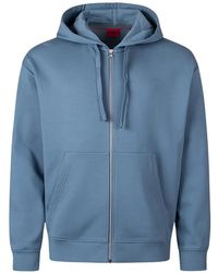 HUGO - Sudadera Con Capucha Y Cremallera - Lyst