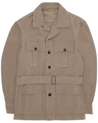Fortela - Clint Belted Chest-Pockets Jacket - Lyst