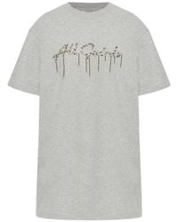AllSaints - Sequin-Embellished Logo-Print T-Shirt - Lyst