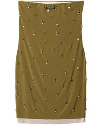 Miu Miu - Knit Logo Label Mini-Dress - Lyst