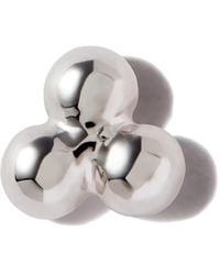 Maria Tash - 18Kt Three Ball Trinity Stud Earring - Lyst