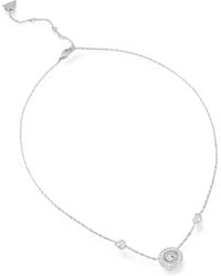Guess - G Talisman Crystal-Embellished Heart-Charm Necklace - Lyst