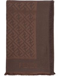 Fendi - Ff-monogram Silk Scarf - Lyst