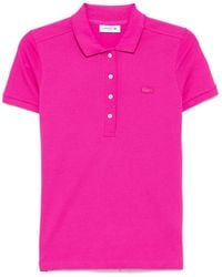 Lacoste - Logo-Patch Polo Top - Lyst