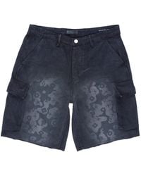 Purple Brand - Cargo-Shorts Aus Twill Mit Print - Lyst