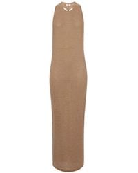 Elisabetta Franchi - Knit Dress With Jewel Twisted Necklace - Lyst