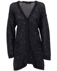 Fabiana Filippi - Sequin-Embellished Oversized Cardigan - Lyst
