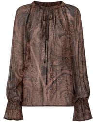 Pinko - Blouse Met Paisley-Print - Lyst