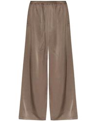 Fabiana Filippi - Loose-Fit Satin Trousers - Lyst
