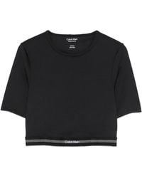 Calvin Klein - Cropped T-Shirt - Lyst