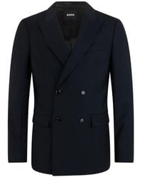 BOSS - Double-Breasted Peak-Lapel Blazer - Lyst
