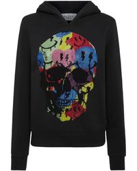 Philipp Plein - Smile Rhinestone-Embellished Hoodie - Lyst