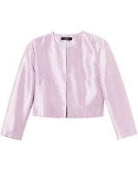 Twinset - Chaqueta Corta De Shantung - Lyst