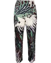Pleats Please Issey Miyake - Pantalon Frosty Forest à coupe courte - Lyst