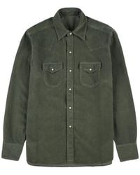 Fortela - Ntex Corduroy Flap-Pocket Shirt - Lyst