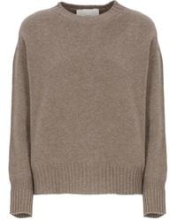 Vanisé - Ribbed-trims crew-neck sweater - Lyst