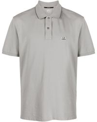C.P. Company - Logo-patch Piqué Polo Shirt - Lyst