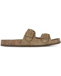 Veronica Beard - Paige Buckled Sandals - Lyst