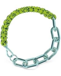 Plan C - Collar De Cadena Gruesa Con Hilo Trenzado - Lyst