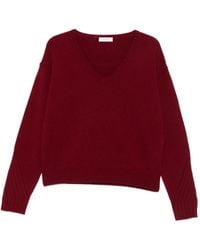 Majestic Filatures - Trui Met V-Hals - Lyst
