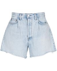 Agolde - Rhoda Frayed Shorts - Lyst