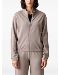 EA7 - Logo-Print Zip-Up Jacket - Lyst