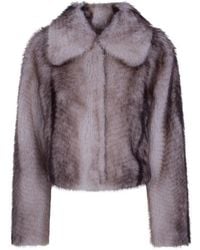 Twinset - Faux-Fur Animal Shade Coat - Lyst