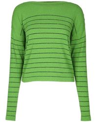 Elisabetta Franchi - Striped Knitwear Sweater - Lyst