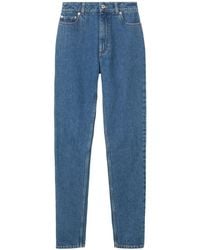 Burberry - High-Waisted Slim-Fit Jeans - Lyst