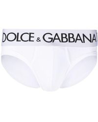 Dolce & Gabbana - Bragas con logo en la cinturilla - Lyst