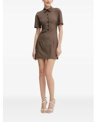 Patrizia Pepe - Button-Front Open-Back Minii Dress - Lyst