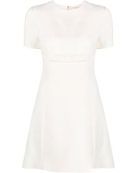Valentino Garavani - Bow-detail A-line Mini Dress - Lyst