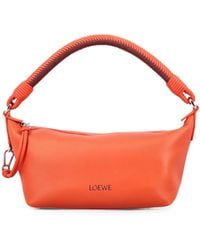 Loewe - Mini Cala Braided-Handle Leather Tote Bag - Lyst