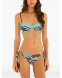 FARM Rio - Graphic-Print Tie-Side Bikini Bottoms - Lyst