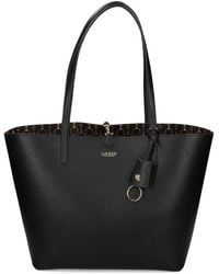 Ralph Lauren - Pebble-Grain Charm-Detail Tote Bag - Lyst