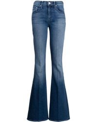 Mother - Light-wash Bootcut Jeans - Lyst