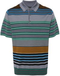 PS by Paul Smith - Striped Knitted Polo Shirt - Lyst