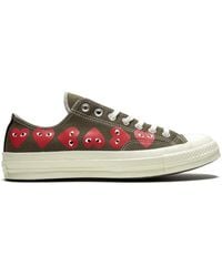 COMME DES GARÇONS PLAY - Cdg Play X Converse Unisex Chuck Taylor All Star Multi Heart Low-top Sneakers - Lyst