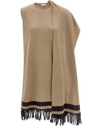 Ferragamo - Fringe-Detail Mini Dress - Lyst
