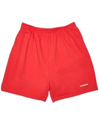 Balenciaga - Embroidered-Logo Shorts - Lyst