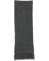 EMERSON RENALDI - Ribbed-Knit Fringed Scarf - Lyst