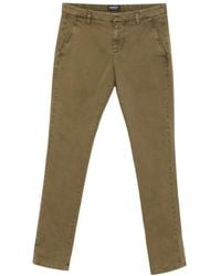 Dondup - Gaubert Chino Met Platte Voorkant - Lyst