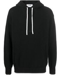 MSGM - Hoodie À Lien De Resserrage Contrastant - Lyst